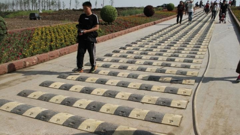Изненадаха туристи в Китай с "легнали полицаи" (ВИДЕО)