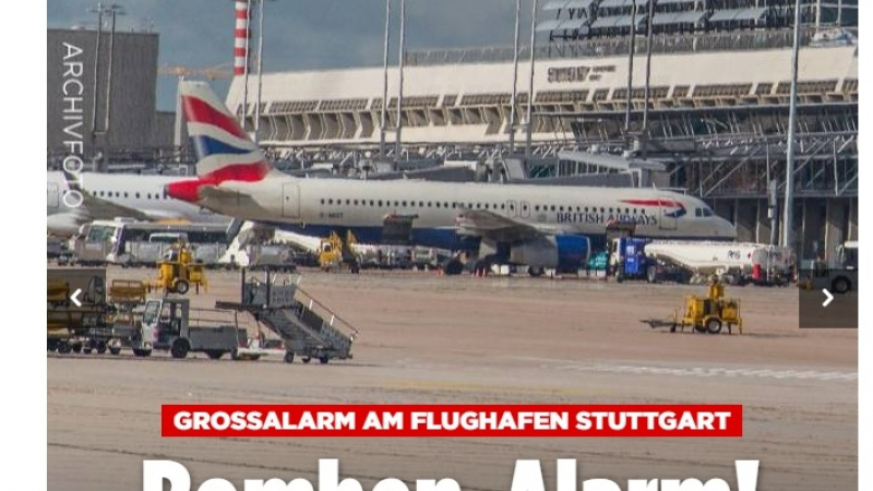 "Билд" гръмна: Бомбена заплаха в самолет на "България еър" на летището в Щутгарт! (ОБНОВЕНА)