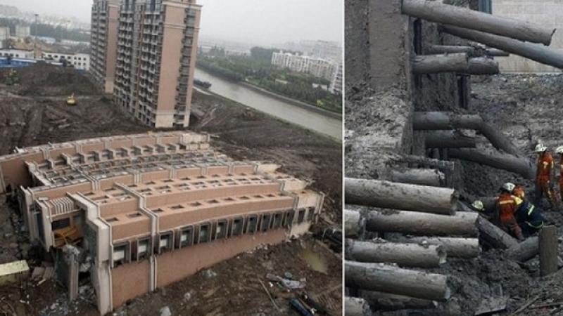 Изумително: Огромна 15-етажна сграда се срути, но остана цяла (СНИМКИ)