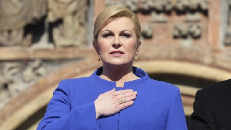 На хърватската президентка й прилоша по време на църковна служба