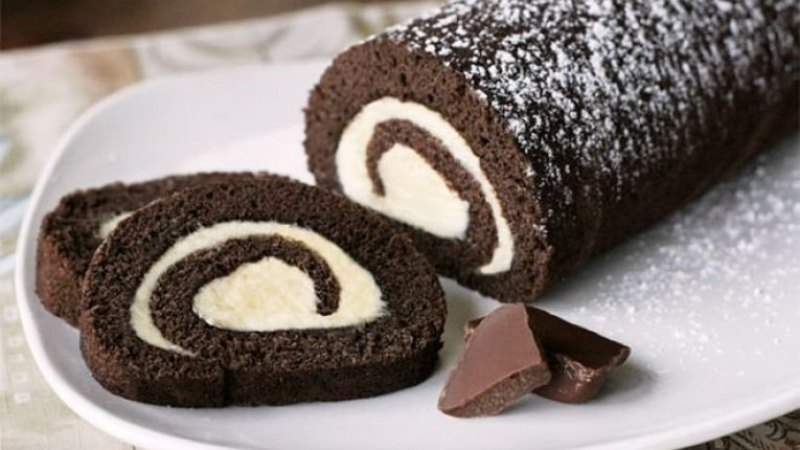 Десерт, разтапящ се в устата: Шоколадово руло