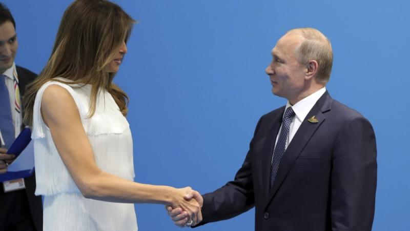 Путин се срещна за първи път с Мелания! (СНИМКА)
