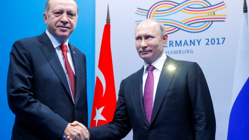 Започна се: Ердоган и Путин седнаха на една маса (СНИМКИ)
