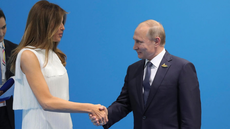 Песков разкри за какво са разговаряли Мелания Тръмп и Владимир Путин в Хамбург