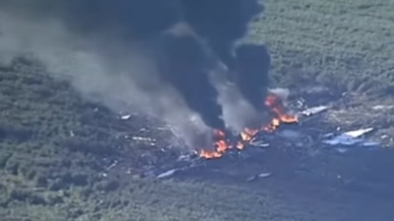 Трагедия в Мисисипи: Рухна самолет на морската пехота, има много жертви (ВИДЕО)