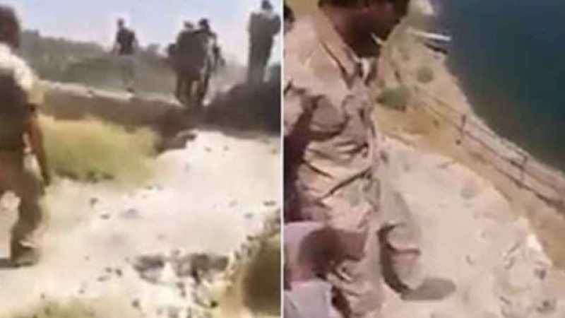 Иракски войници хвърлят джихадисти от ИД от високи скали и след това ги разстрелват (ВИДЕО 18+) 