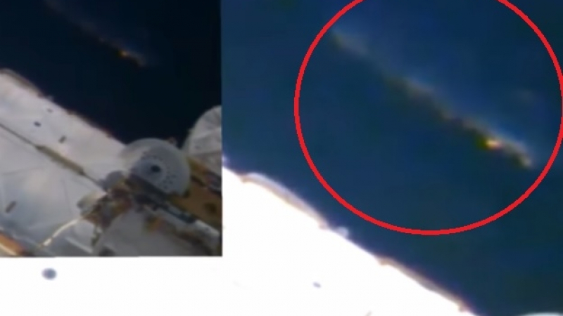 Външните камери на МКС заснеха гигантско НЛО (ВИДЕО)