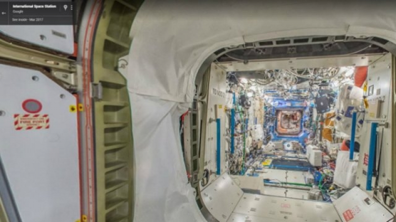 А вие знаете ли как изглежда отвътре Международната космическа станция? Надникнете веднага с Google Street View