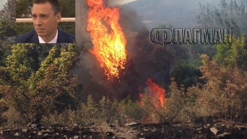 Бургаският кмет в сърцето на огнената стихия: Пламнала е вилната зона "Каптажа"