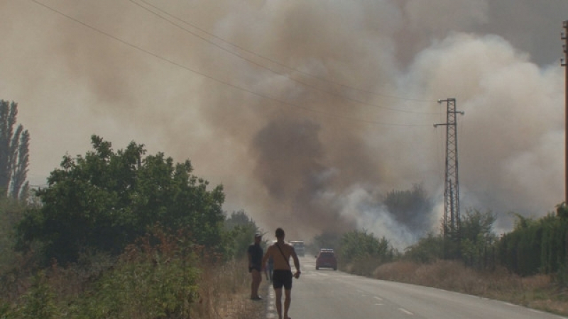 Огромните пожари в Бургаско и Пловдивско продължават да унищожават всичко наред (СНИМКИ)