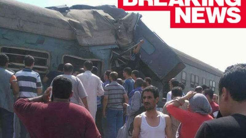 Страшна трагедия в Египет!Сблъскаха се два влака, има много загинали 