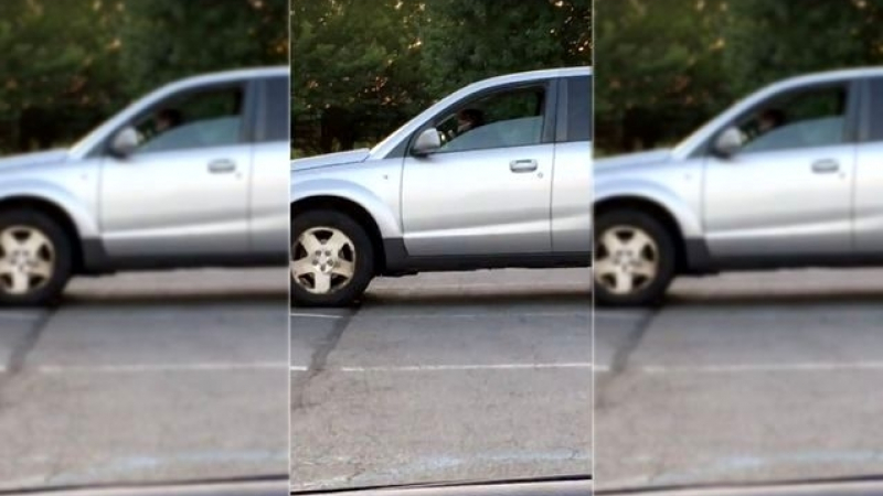 Вижте как куче вика собственика си, защото му е писнало да седи само в колата (ВИДЕО)