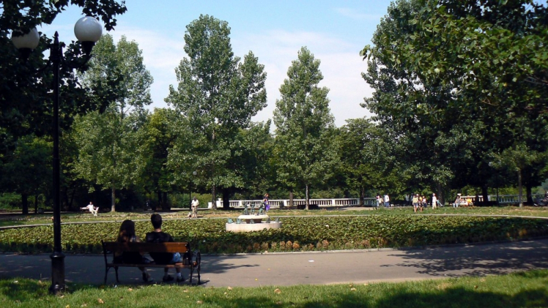 Майки с деца шокирани от грозна сцена: Чисто гола девойка вилня в столичен парк посред бял ден (СНИМКИ 18+)