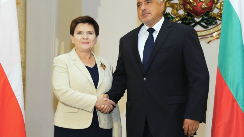 Топло посрещане за полския премиер Беата Шидло от Бойко Борисов (СНИМКИ)