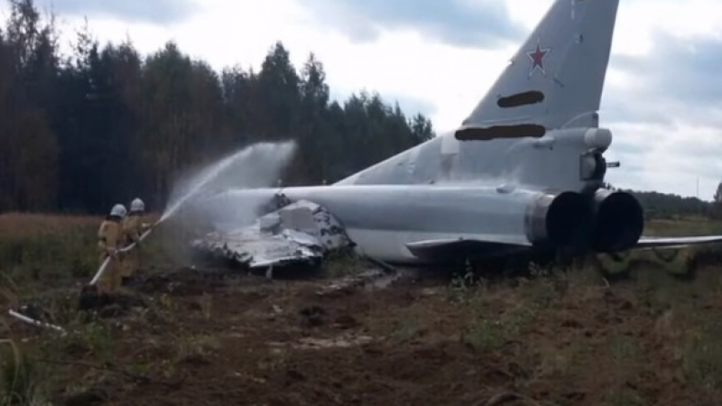 Руски ракетоносец Ту-22М3 претърпя авария, преди да излети на лов за самолетоносачи 