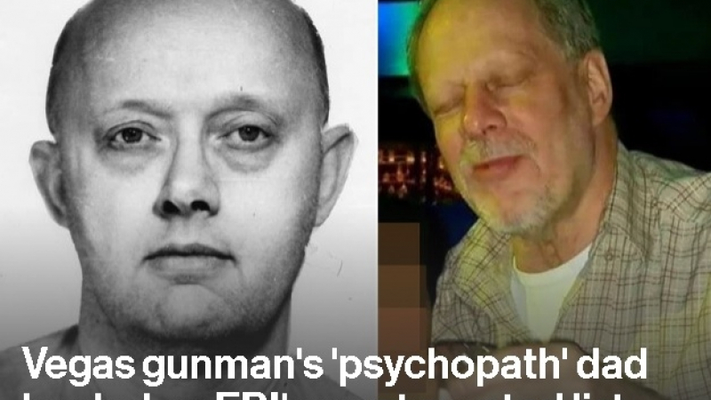 Шокираща подробност от живота на убиеца от Лас Вегас! Баща му бил изпечен психопат и опасен престъпник, а ФБР...