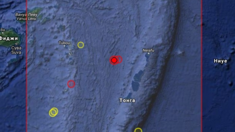 Земетресение с магнитуд 5,6 по Рихтер разтърси Тихия океан