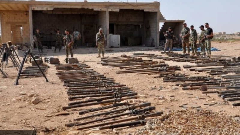Сирийската армия се натъкнала в превзетия Меядин на голям израелски и американски арсенал