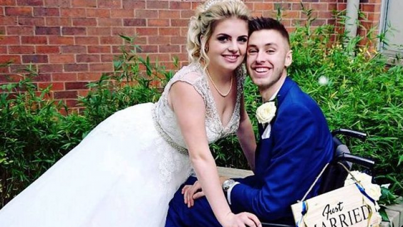 Младоженец, на когото му оставаха две седмици живот, призна на сватбата си, че няма да умира (СНИМКИ)