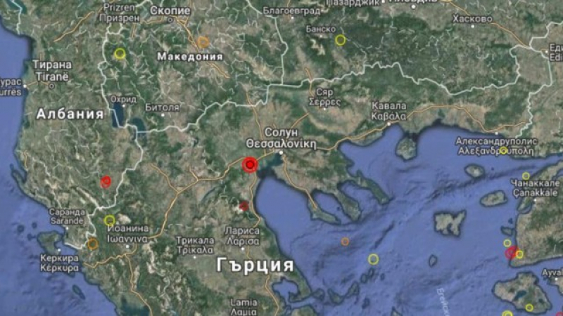 Земетресение раздруса Северна Гърция