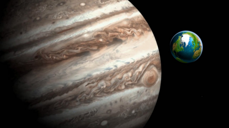 Невероятен кадър! Ето как изглежда облачно време на Юпитер