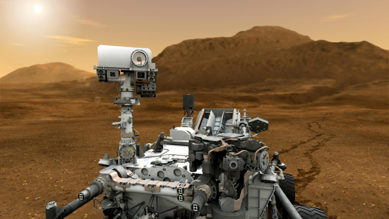 Марсоходът Curiosity засне нещо уникално край кратера Гейл (СНИМКА)