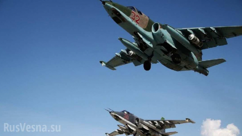 Терористите от ИД почти щели да свалят щурмовик Су-25, но не го улучили (ВИДЕО)