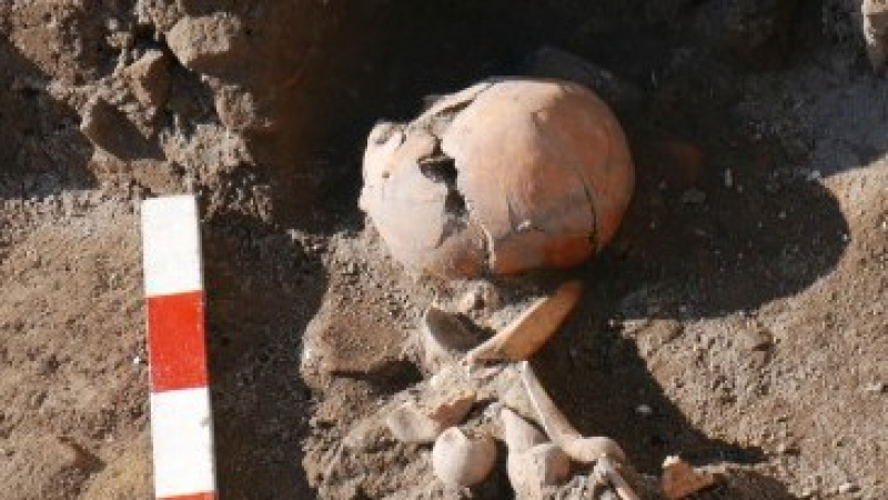 Скелет, а до него връх от стрела, откриха под будки насред Пловдив 