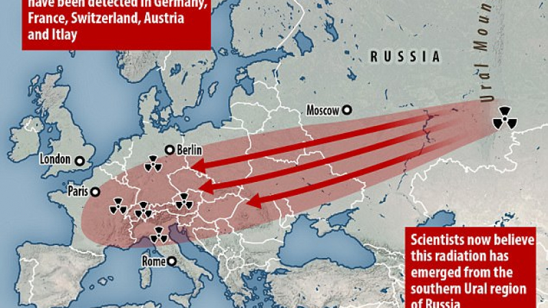 Спътник донесъл радиацията над Европа