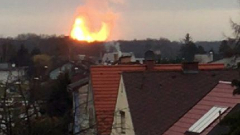 Мощна експлозия в газов хъб край Виена (СНИМКИ/ВИДЕО)
