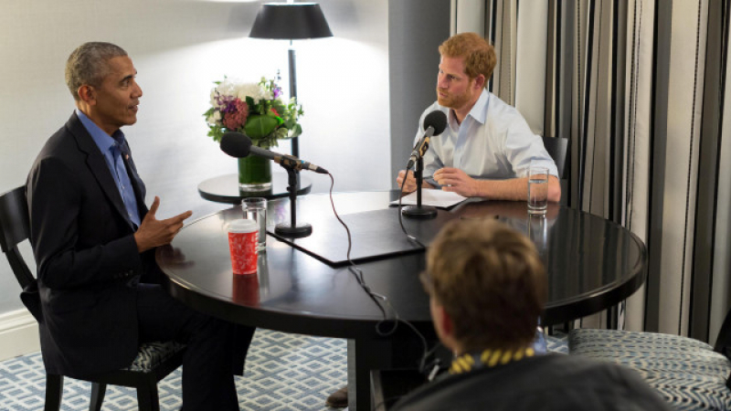 Принц Хари е интервюирал Барак Обама