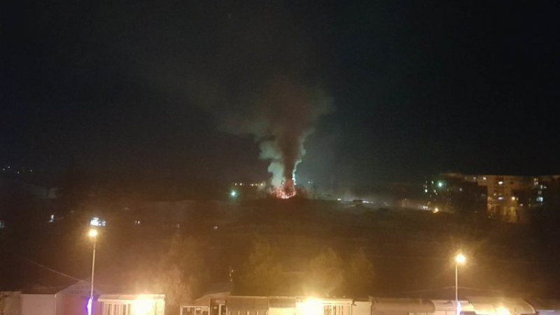 Огнен ад в Димитровград, запали се най-голямото тържище