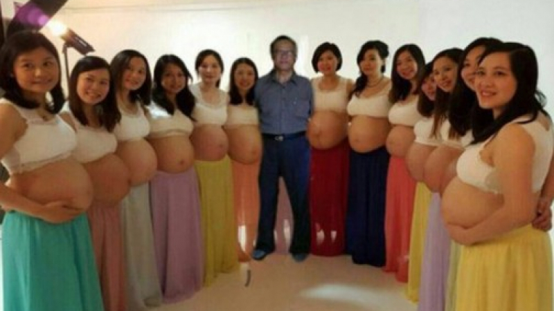 Този похотливец има 13 жени и всяка от тях е бременна! Целият свят е изумен! (СНИМКА)