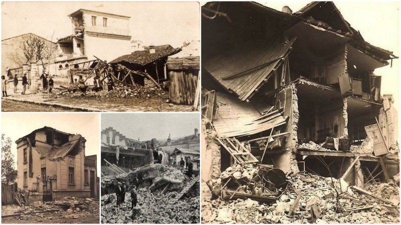 Уникални СНИМКИ показват щетите от опустошителното земетресение, което разлюля Пловдив в началото на XX век 