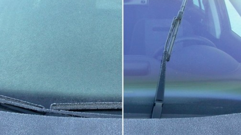 С това малко трикче ще размразите най-лесно стъклото на колата си