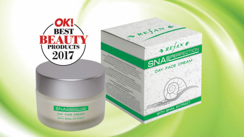 Дневен крем за лице Snail Perfection на REFAN – отличник по красота в класацията Best Beauty Products 2017 на списание ОК!