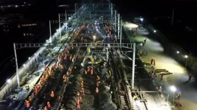 В Китай построиха ЖП линия за 9 часа