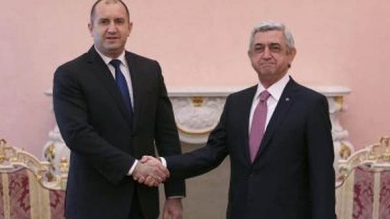Румен Радев: С Армения ще работим за транспортния коридор „Персийски залив– Черно море“