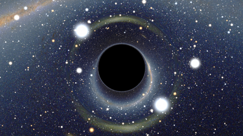 Супермасивна черна дупка погълна галактика-поничка