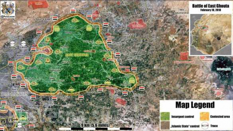 Десетхилядна групировка на сирийската армия се хвърля в атака край Дамаск  