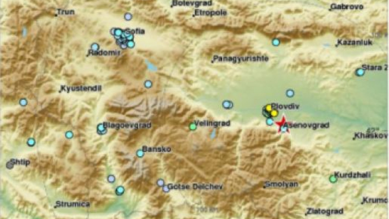 Два по-слаби труса са регистрирани след земетресението край Садово