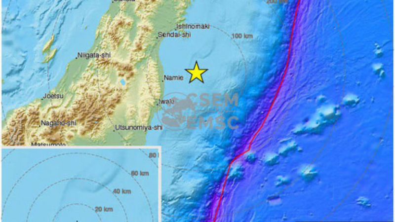 Паника в Япония: Разтресе силно земетресение с опасност от цунами 