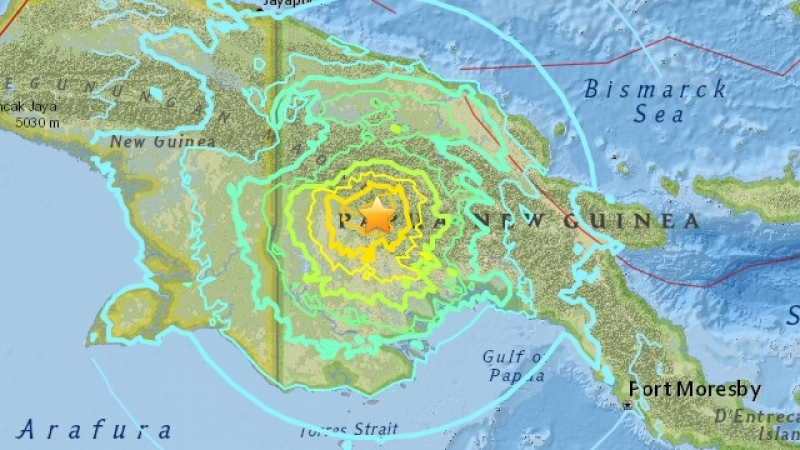 Десетки загинали след много силното земетресение в Папуа Нова Гвинея  