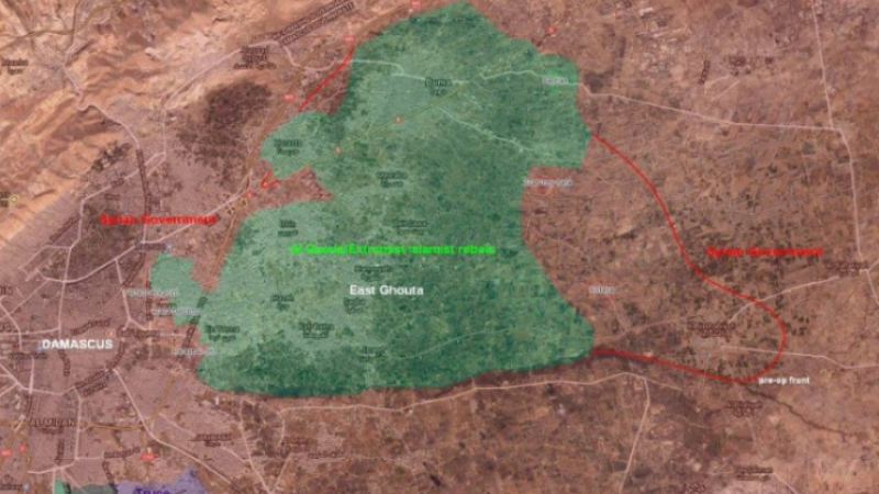 Сирийската армия вече превзела 1/3 от Източна Гута