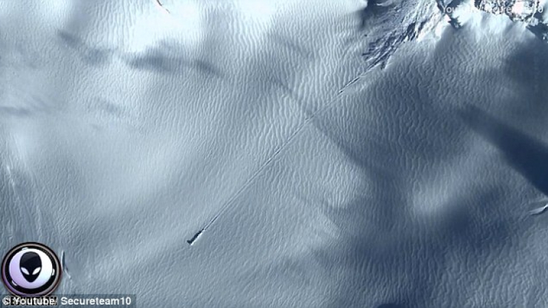 Уфолози намериха катастрофирал извънземен кораб в Антарктика (СНИМКИ/ВИДЕО)