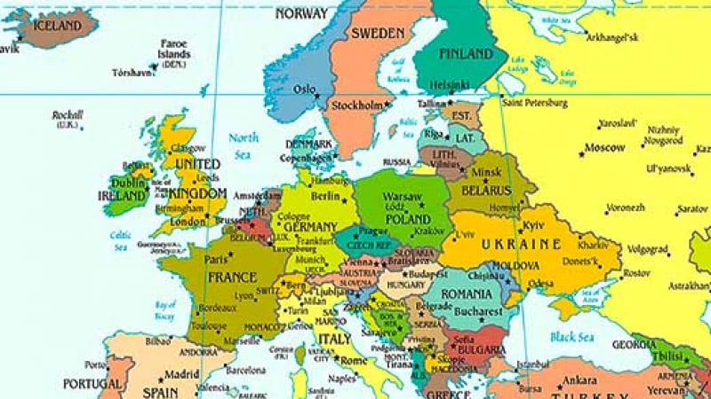 Вижте какво значат имената на страните в Европа