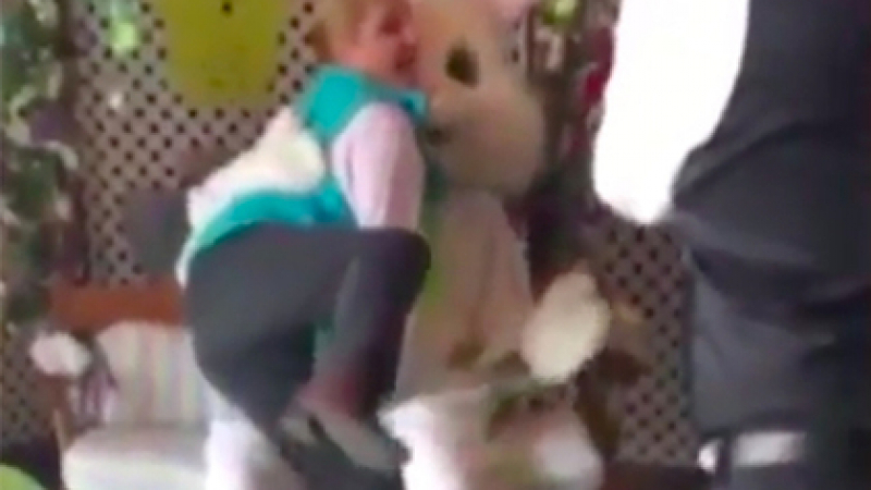 Пияна и разгонена американка се нахвърли да изнасили Великденския заек пред очите на смаяните дечица (СНИМКИ/ВИДЕО)