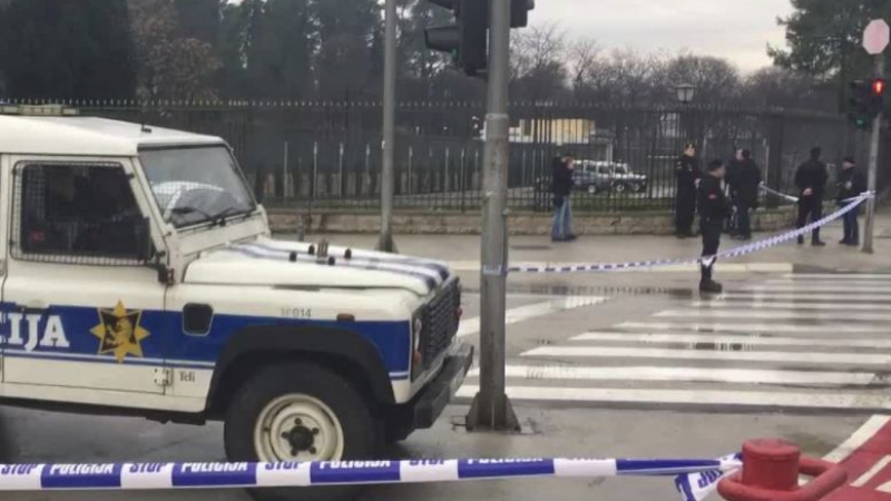 Стрелба в центъра на Подгорица, полицаи блокираха района 