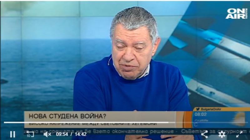 Проф. Константинов: Една изстреляна ракета може да предизвика Трета световна война, а на никой не му се мре