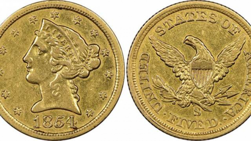 Късметлия откри супер ценна монета от времето на Златната треска